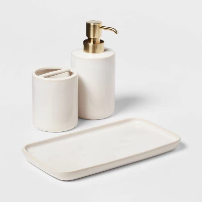 Ceramic Bath Collection White - Threshold™ 3 Ceramic Bath Collection White - Threshold™