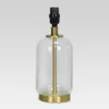 Bubble Glass With Brass Detail Small Lamp Base Clear - Threshold™: Accent Table Lamp Base, No Assembly Required, UL Listed -Online Household Items GUEST f8f36de0 f6ad 487c 96c3 a623b38f1e84 1