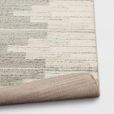 Modern Lines Plush Area Rug Cream - Threshold™ 5 Modern Lines Plush Area Rug Cream - Threshold™ - Image 3