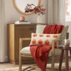 Brushed Woven With Frayed Edge Throw Blanket Orange - Threshold™ -Online Household Items GUEST face81ff b9e6 49e9 a189 a8f8d78cdb38