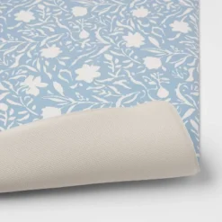 30" X 18" Floral Comfort Mat Blue - Threshold™ -Online Household Items GUEST ff17f1bd de29 42cd a7a2 387bf1ddee59
